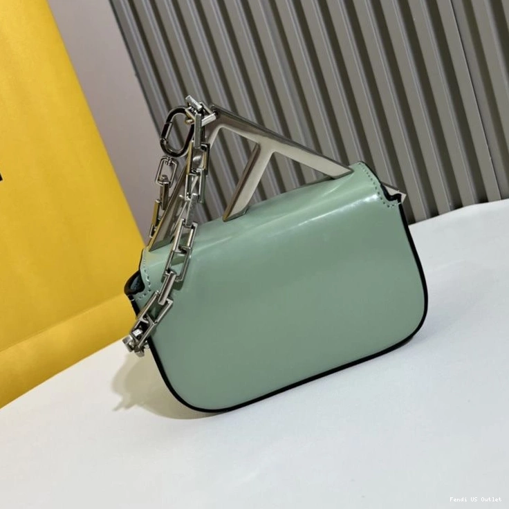 Vintage HOT Bag F In Nano Green Calf Leather Fendi 0716